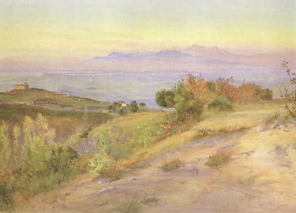 Mattew Ridley Corbet,ARA Volterra,looking towards the Pisan Hills (mk46)